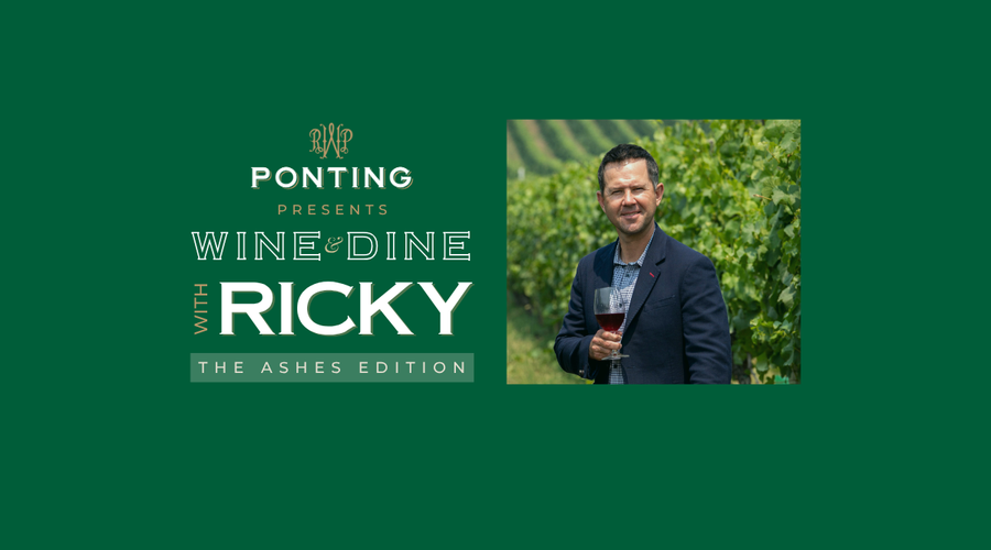 Ponting Wines Presents: Wine & Dine with Ricky  – The Ashes Edition